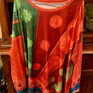 Colorful Women's Top 4X